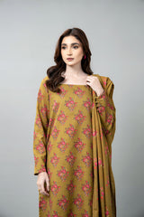 PRINTED SLUB KHADDAR 3 PCS (UNSTITCHED)