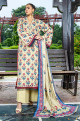 PRINTED SLUB KHADDAR 3 PCS (UNSTITCHED)