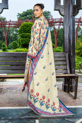 PRINTED SLUB KHADDAR 3 PCS (UNSTITCHED)