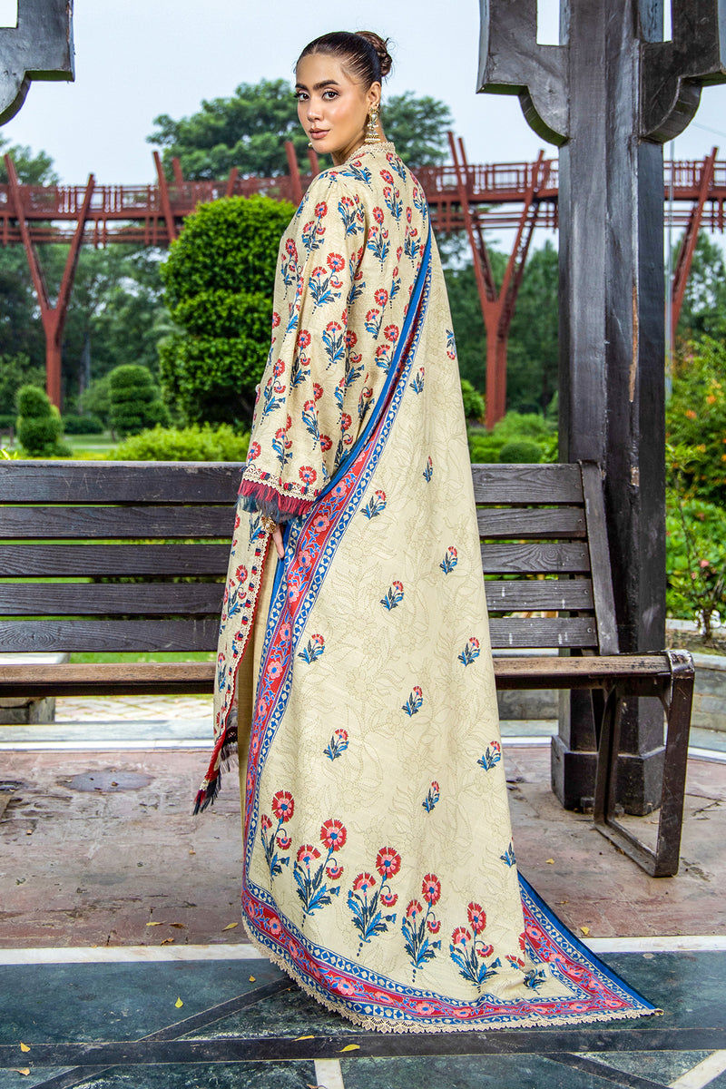 PRINTED SLUB KHADDAR 3 PCS (UNSTITCHED)