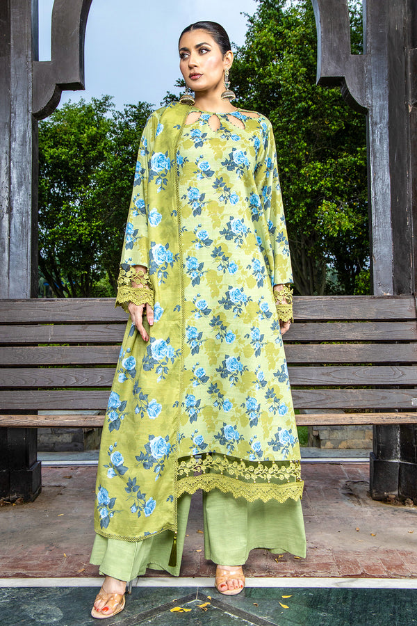 PRINTED SLUB KHADDAR 2 PCS (UNSTITCHED)