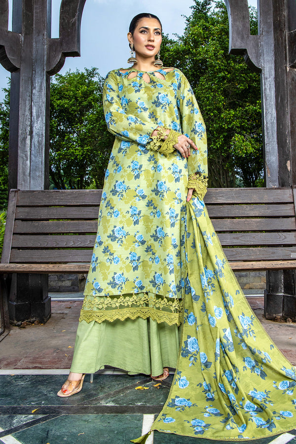 PRINTED SLUB KHADDAR 2 PCS (UNSTITCHED)