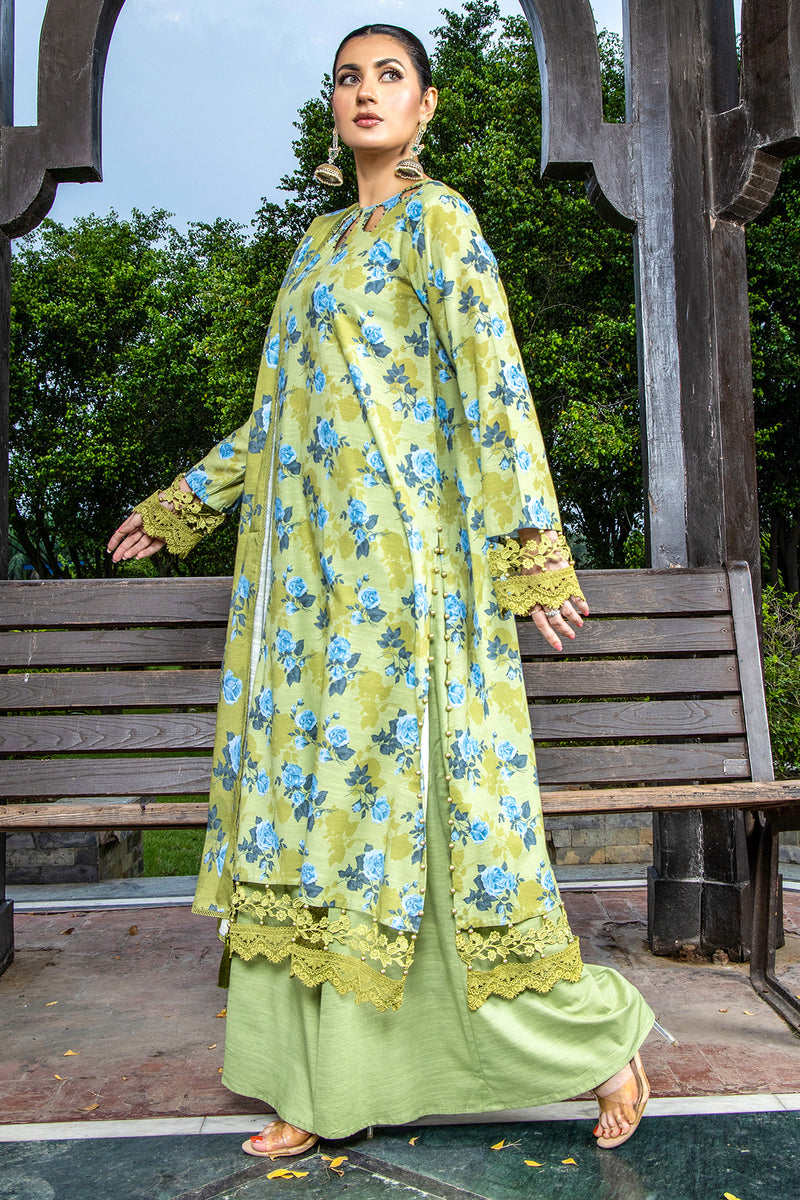 PRINTED SLUB KHADDAR 2 PCS (UNSTITCHED)