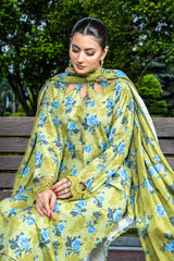 PRINTED SLUB KHADDAR 2 PCS (UNSTITCHED)