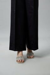 EMBROIDERED SLUB KHADDAR TROUSER