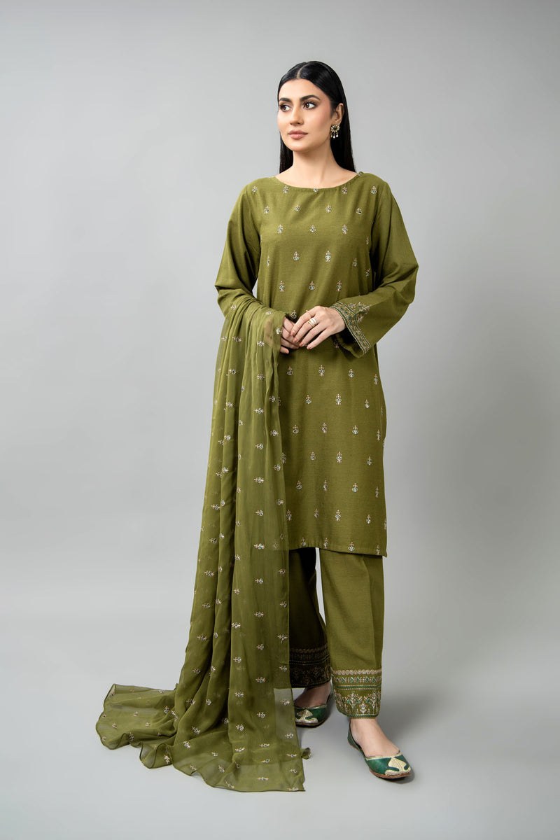 PRET EMBROIDERED KARANDI LAWN 3 PCS