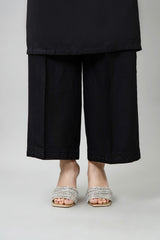 EMBROIDERED SLUB KHADDAR TROUSER