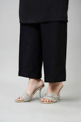 EMBROIDERED SLUB KHADDAR TROUSER