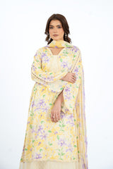 PRINTED & EMBROIDERED LAWN 3 PCS (UNSTITCHED)