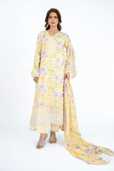 PRINTED & EMBROIDERED LAWN 3 PCS (UNSTITCHED)