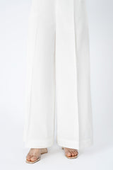 EMBROIDERED CAMBRIC PLAZO