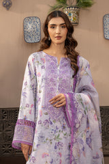 EMBROIDERED & PRINTED LAWN 3 PCS (UNSTITCHED)