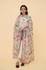PRINTED POLY CHIFFON  1 PCS (STITCHED)