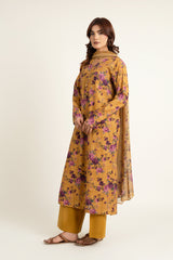 PRINTED SLUB KHADDAR 3 PCS (UNSTITCHED)