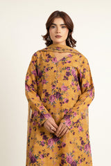 PRINTED SLUB KHADDAR 3 PCS (UNSTITCHED)