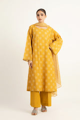 PRINTED SLUB KHADDAR 3 PCS (UNSTITCHED)
