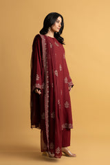 PRET EMBROIDERED KARANDI LAWN 3 PCS