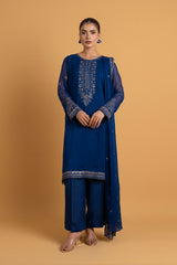 PRET EMBROIDERED & EMBELISHED CHIFFON 3 PCS