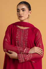 PRET EMBROIDERED & EMBELISHED CHIFFON 3 PCS