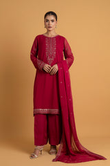 PRET EMBROIDERED & EMBELISHED CHIFFON 3 PCS