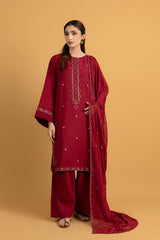 PRET EMBROIDERED COTTON KARANDI 3 PCS