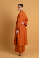 PRET EMBROIDERED & EMBELISHED SLUB KHADDAR 2 PCS