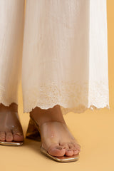 EMBROIDERED SLUB KHADDAR PLAZO