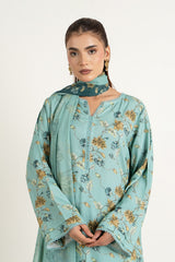 PRINTED LINEN 3 PCS (UNSTITCHED)
