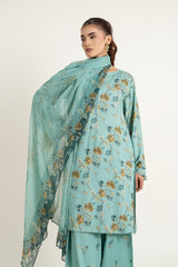 PRINTED LINEN 3 PCS (UNSTITCHED)