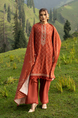 PRINTED & EMBROIDERED SLUB KHADDAR 3 PCS (UNSTITCHED)