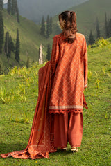 PRINTED & EMBROIDERED SLUB KHADDAR 3 PCS (UNSTITCHED)