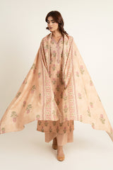 PRINTED SLUB KHADDAR 3 PCS (UNSTITCHED)
