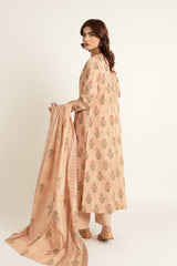 PRINTED SLUB KHADDAR 3 PCS (UNSTITCHED)