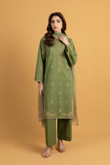 PRET PRINTED SLUB KHADDAR 3 PCS