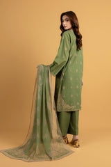 PRET PRINTED SLUB KHADDAR 3 PCS