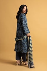 PRET PRINTED SLUB KHADDAR 3 PCS