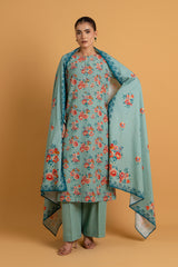 PRINTED SLUB KHADDAR 3 PCS (UNSTITCHED)