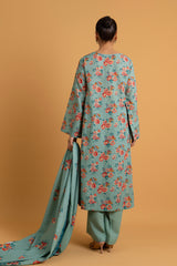PRINTED SLUB KHADDAR 3 PCS (UNSTITCHED)