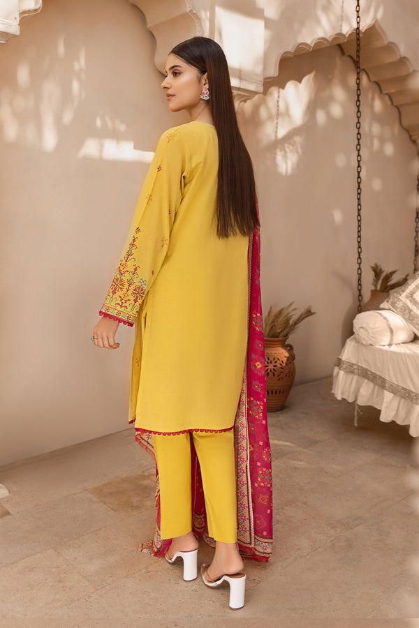 PRET PRINTED EMBROIDERED LAWN 3 PCS