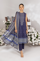 PRINTED & EMBROIDERED LAWN 3 PCS (UNSTITCHED)