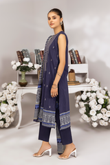 PRINTED & EMBROIDERED LAWN 3 PCS (UNSTITCHED)