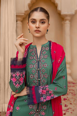 PRINTED & EMBROIDERED LAWN 3 PCS (UNSTITCHED