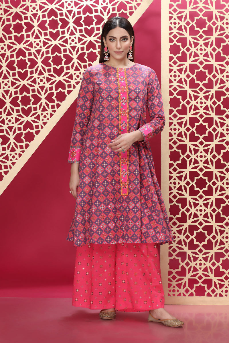 PRINTED KHADDAR 2 PCS (UNSTITCHED)