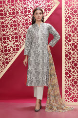 PRET PRINTED KHADDAR 3 PCS
