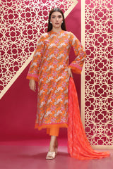 PRINTED KHADDAR 3 PCS (UNSTITCHED)