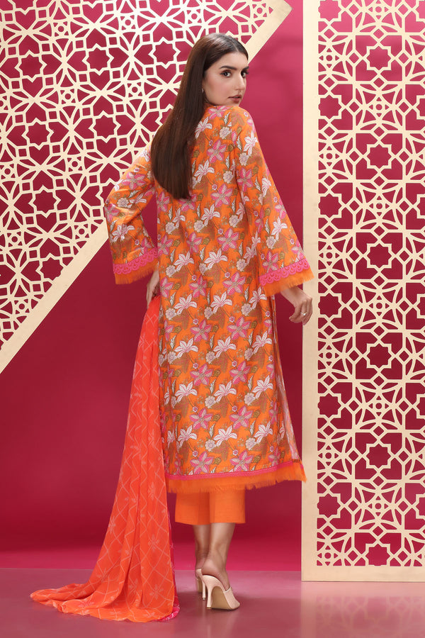 PRINTED KHADDAR 3 PCS (UNSTITCHED)