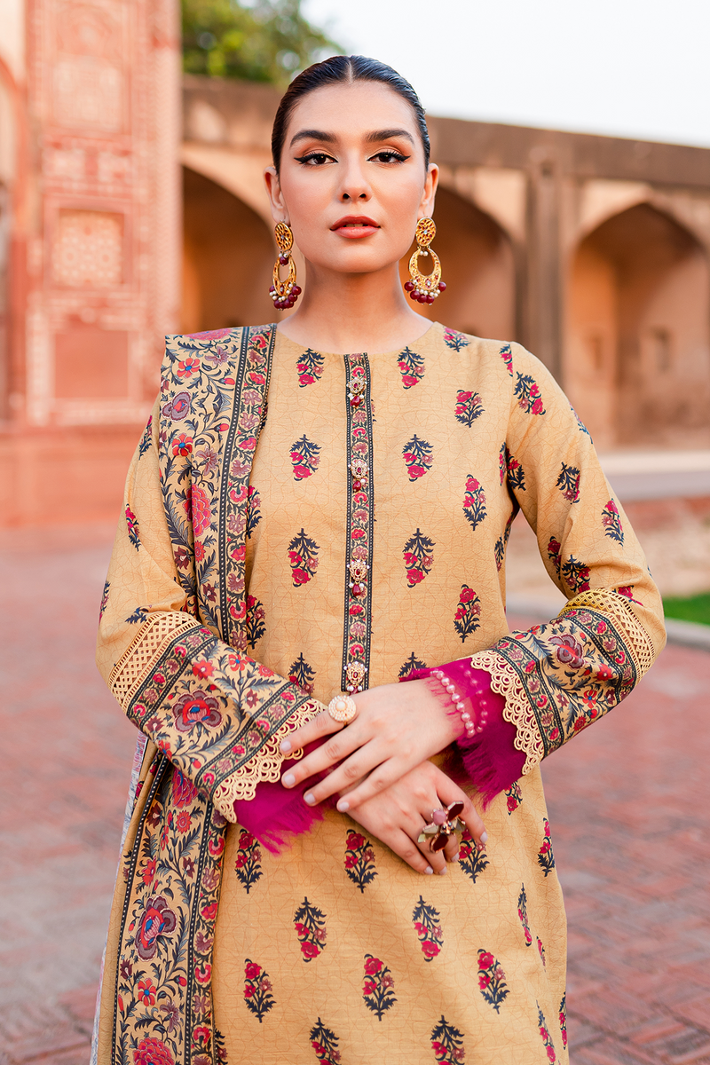 PRINTED KHADDAR 3 PCS (UNSTITCHED)
