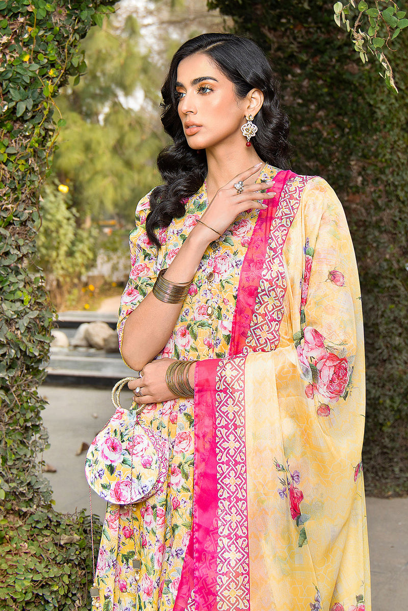 EMBROIDERED PRINTED LAWN 3 PCS (UNSTITCHED)