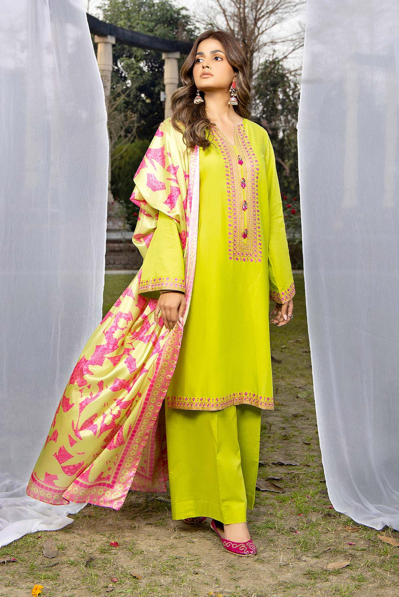 PRET EMBROIDERED & PRINTED LAWN 3 PCS