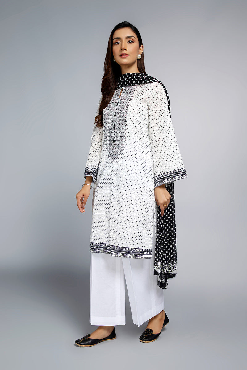 PRET  PRINTED & EMBROIDERED  LAWN 2 PCS